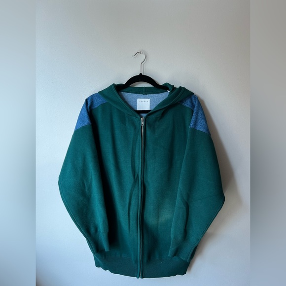 Sandro Green and Blue Denim Jacket - Picture 4 of 11